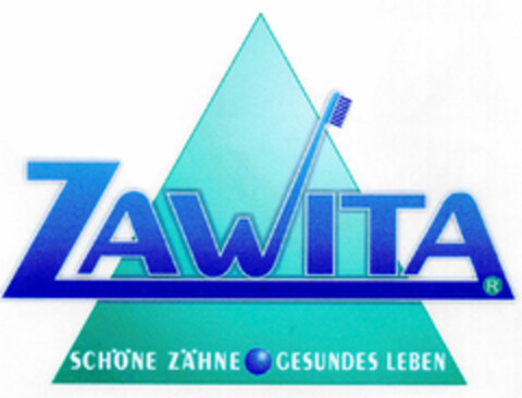 ZAWITA SCHÖNE ZÄHNE GESUNDES LEBEN Logo (DPMA, 11.05.2001)