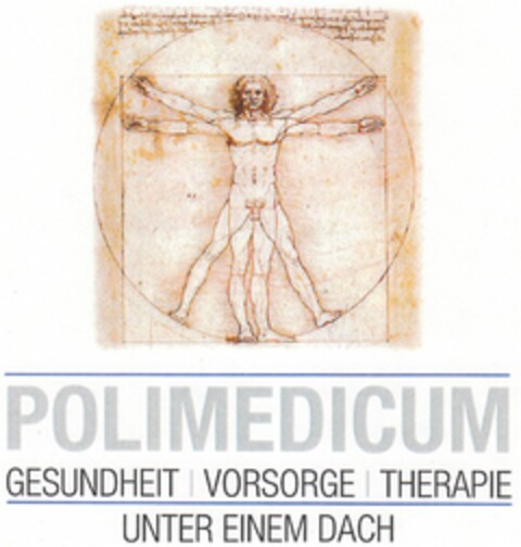 POLIMEDICUM GESUNDHEIT VORSORGE THERAPIE UNTER EINEM DACH Logo (DPMA, 04/21/2009)