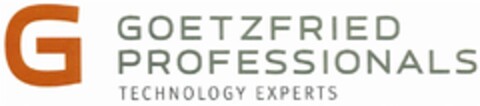 G GOETZFRIED PROFESSIONALS TECHNOLOGY EXPERTS Logo (DPMA, 02.04.2015)