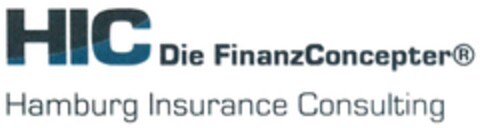 HIC Die FinanzConzepter Hamburg Insurance Consulting Logo (DPMA, 12/23/2016)