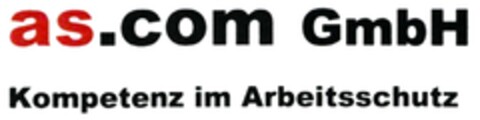 as.com GmbH Kompetenz im Arbeitsschutz Logo (DPMA, 08/05/2017)