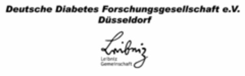 Deutsche Diabetes Forschungsgesellschaft e.V. Düsseldorf Leibniz Leibniz Gemeinschaft Logo (DPMA, 14.03.2019)