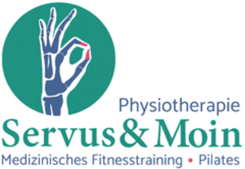 Physiotherapie Servus & Moin Medizinisches Fitnesstraining · Pilates Logo (DPMA, 11.08.2020)