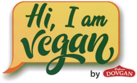 Hi, I am vegan by DOVGAN Logo (DPMA, 19.05.2022)