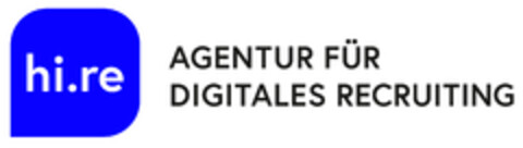 hi.re AGENTUR FÜR DIGITALES RECRUITING Logo (DPMA, 04/28/2023)