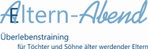 AEltern-Abend Überlebenstraining für Töchter und Söhne älter werdender Eltern Logo (DPMA, 16.11.2023)