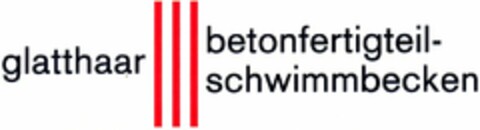 glatthaar betonfertigteilschwimmbecken Logo (DPMA, 23.01.2004)