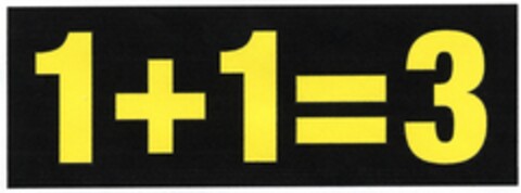 1+1=3 Logo (DPMA, 27.04.2005)