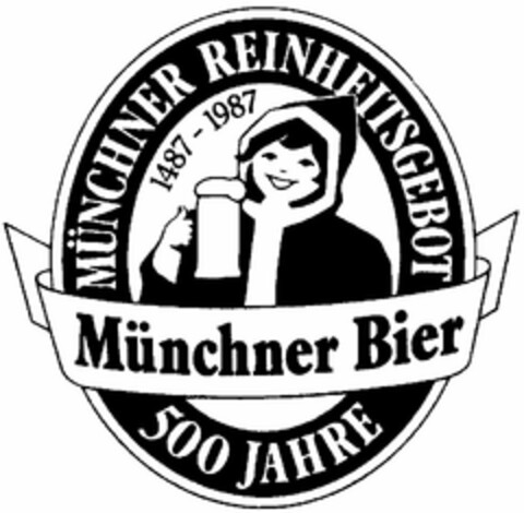 MÜNCHNER REINHEITSGEBOT Münchner Bier 500 JAHRE Logo (DPMA, 08.08.2005)