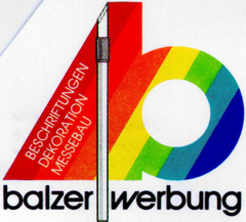 balzer werbung BESCHRIFTUNGEN DEKORATION MESSEBAU Logo (DPMA, 24.04.1997)