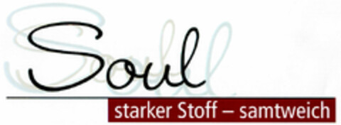 Soul starker Stoff - samtweich Logo (DPMA, 16.09.1999)