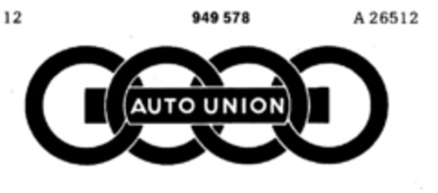 AUTO UNION Logo (DPMA, 12.11.1974)
