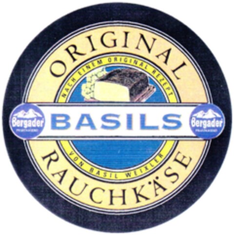 Bergader BASILS RAUCHKÄSE Logo (DPMA, 05.05.1994)