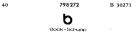 b Bock + Schupp Logo (DPMA, 16.11.1963)