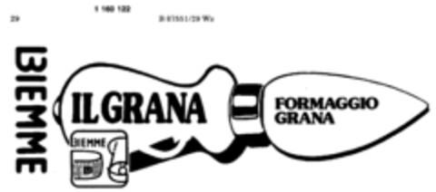 BIEMME IL GRANA FORMAGGIO GRANA Logo (DPMA, 10.06.1989)