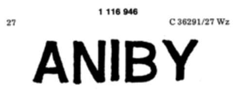 ANIBY Logo (DPMA, 02.04.1987)