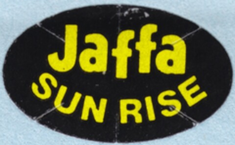 Jaffa SUN RISE Logo (DPMA, 11.09.1991)