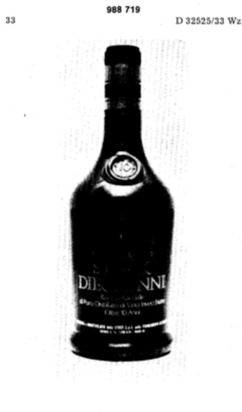 STOCK DIECI ANNI Logo (DPMA, 10.08.1978)