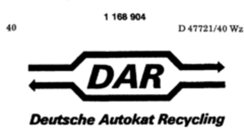 DAR Deutsche Autokat Recycling Logo (DPMA, 07.03.1990)