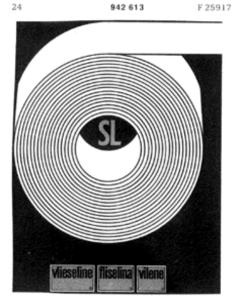 SL vlieseline fliselina vilene Logo (DPMA, 15.05.1975)