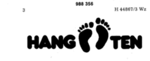 HANG TEN Logo (DPMA, 02.11.1978)