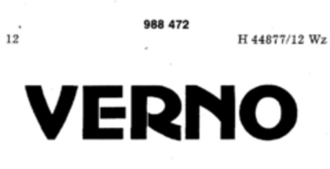 VERNO Logo (DPMA, 06.11.1978)