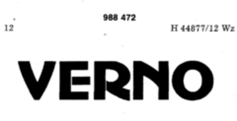 VERNO Logo (DPMA, 11/06/1978)