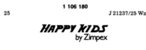 HAPPY KIDS by Zimpex Logo (DPMA, 06.09.1986)