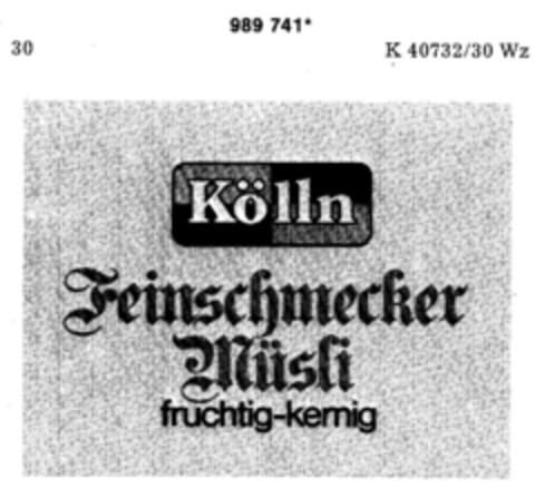 Kölln Feinschmecker Müsli Logo (DPMA, 05.04.1979)