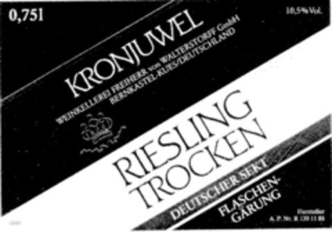 KRONJUWEL Logo (DPMA, 02.03.1988)