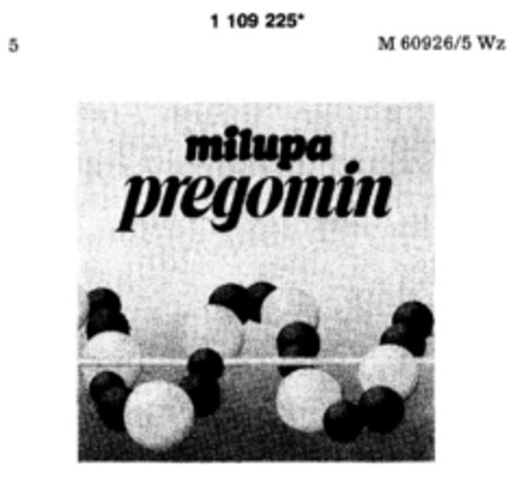 milupa pregomin Logo (DPMA, 27.06.1987)