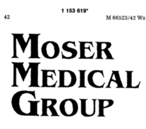 MOSER MEDICAL GROUP Logo (DPMA, 17.01.1990)