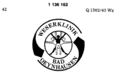 WESERKLINIK BAD OEYNHAUSEN Logo (DPMA, 19.09.1988)