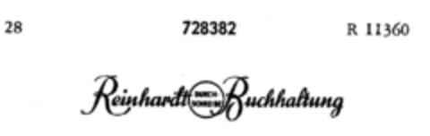 Reinhardt DURCH-SCHREIBE Buchhaltung Logo (DPMA, 17.07.1958)