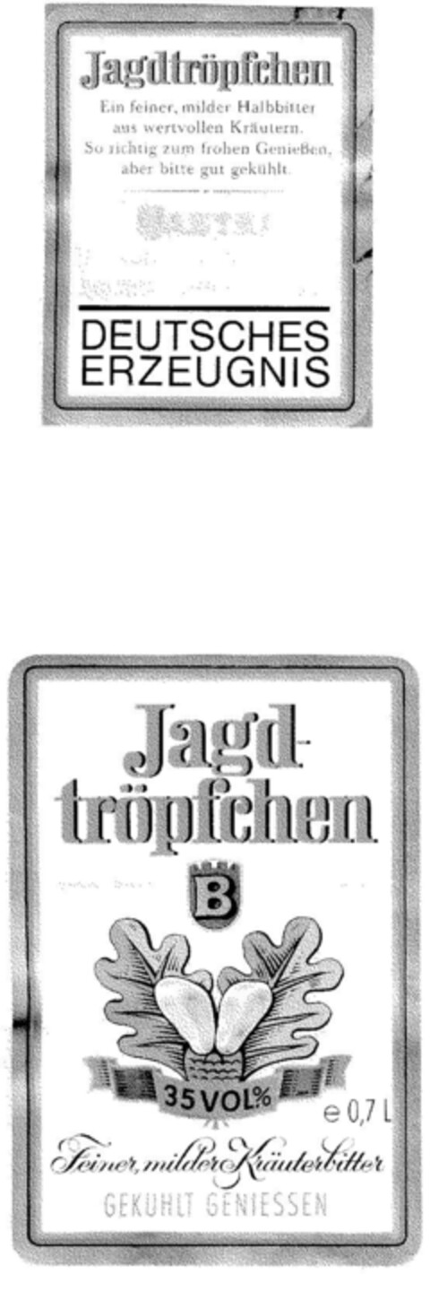 Jagdtröpfchen Logo (DPMA, 31.08.1979)