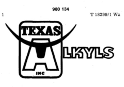 TEXAS ALKYLS Logo (DPMA, 01/19/1978)