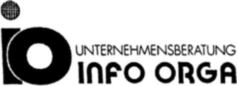 io INFO ORGA Unternehmensberatung Logo (DPMA, 08/28/1992)