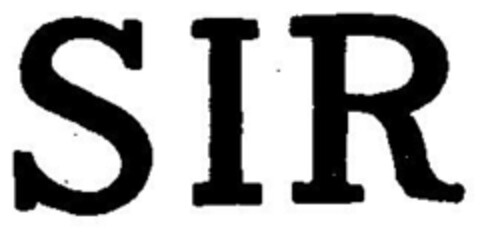 SIR Logo (DPMA, 22.05.1956)
