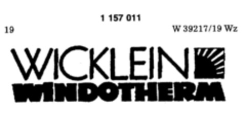 WICKLEIN WINDOTHERM Logo (DPMA, 07.05.1989)