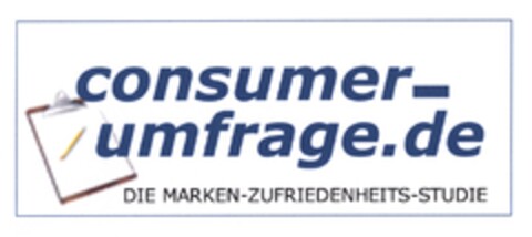 consumer-umfrage.de DIE MARKEN-ZUFRIEDENHEITS-STUDIE Logo (DPMA, 26.09.2008)