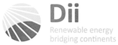 Dii Renewable energy bridging continents Logo (DPMA, 19.08.2010)