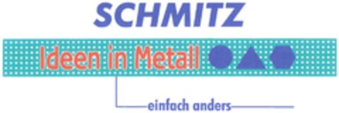 SCHMITZ Ideen in Metall einfach anders Logo (DPMA, 09/05/2013)