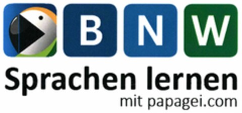 BNW Sprachen lernen mit papagei.com Logo (DPMA, 12/08/2015)