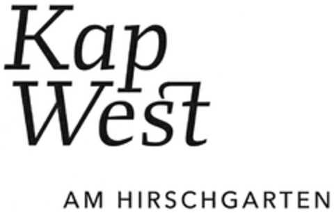 Kap West AM HIRSCHGARTEN Logo (DPMA, 05.01.2016)