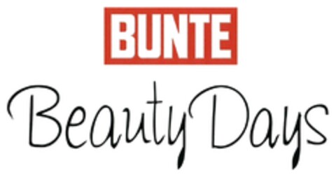 BUNTE Beauty Days Logo (DPMA, 12/07/2017)