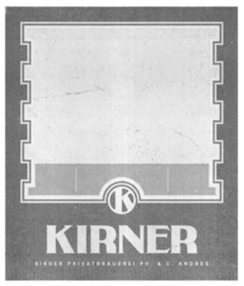 K KIRNER KIRNER PRIVATBRAUEREI PH. & C. ANDRES Logo (DPMA, 03/10/2021)