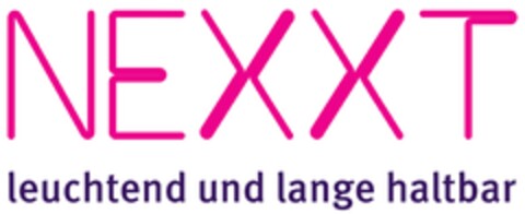 NEXXT leuchtend und lange haltbar Logo (DPMA, 13.04.2022)