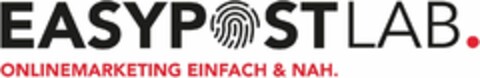 EASYPOSTLAB. ONLINEMARKETING EINFACH & NAH. Logo (DPMA, 17.05.2023)