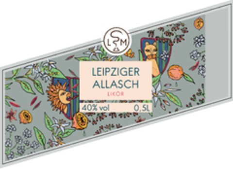 LSM LEIPZIGER ALLASCHLIKÖR 40% vol 0,5 L Logo (DPMA, 08/01/2024)