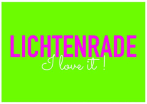 LICHTENRADE I love it! Logo (DPMA, 30.01.2025)